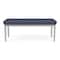 Lesro Lenox Steel 2 Seat Bench, Denim (Blue) Seat, Denim Back, 45 W 21 L 18.5 H, Linette Vinyl Seat LS2001 - alternate 1